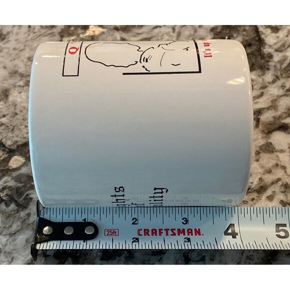 Vintage Knights Of Quality George Bush 1993 It’s Up To Me Coffee Mug Rare Minty - Picture 4 of 4